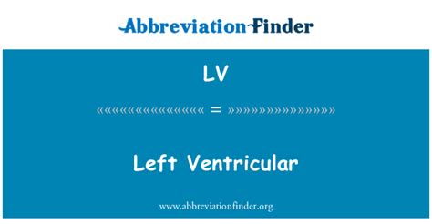 lv abbreviation in spanish|lv or lvl.